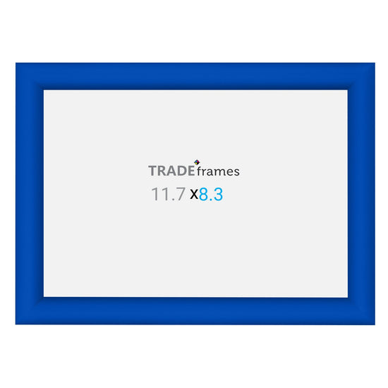 A4 (29.7 x 21 cm) Blue Snap Frame - 25MM Profile