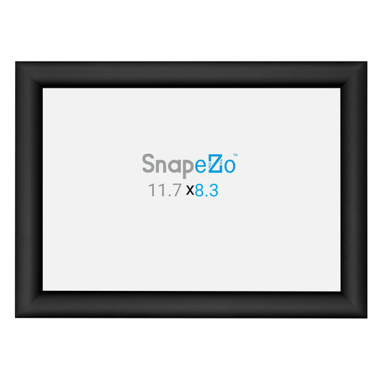 SnapeZo® A4 (29.7 x 21 cm) Black Snap Frame - 25MM Profile