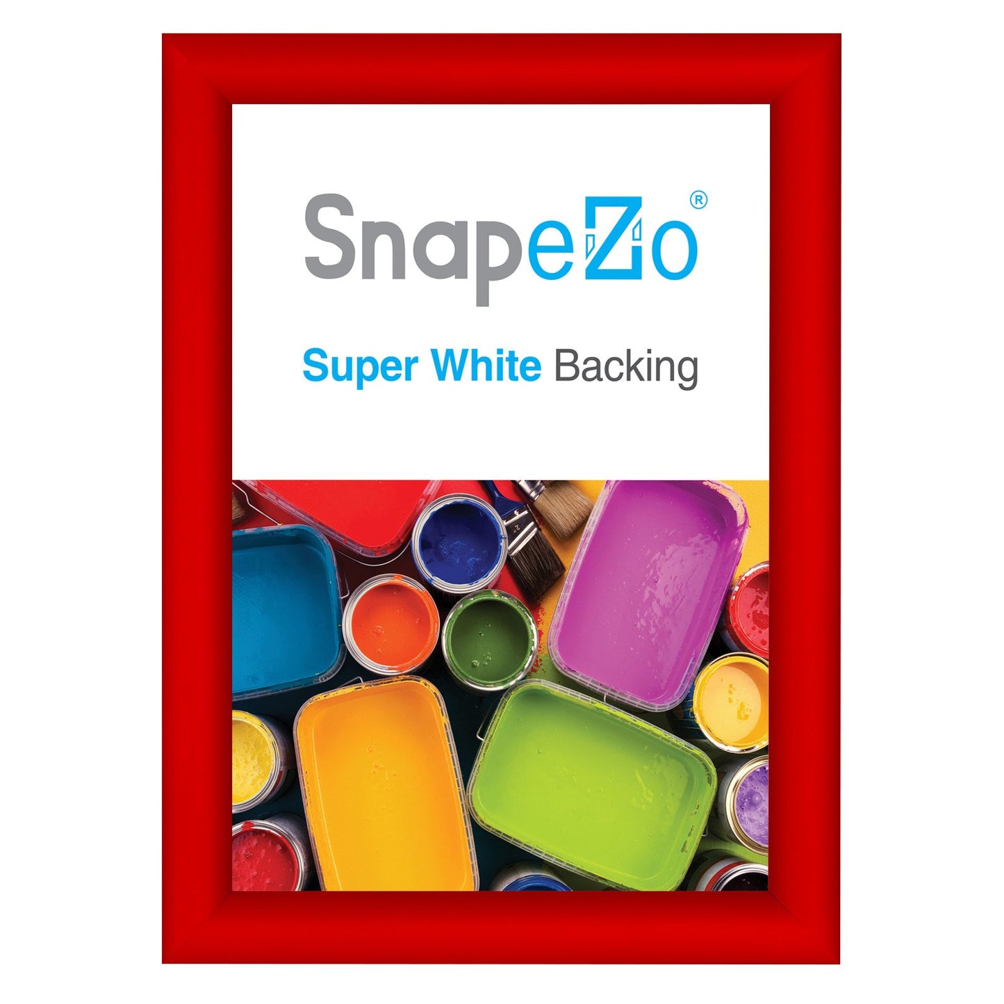 SnapeZo® A4 (29.7 x 21 cm) Red Snap Frame - 25MM Profile