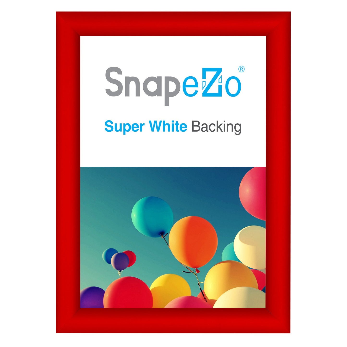 SnapeZo® A4 (29.7 x 21 cm) Red Snap Frame - 25MM Profile