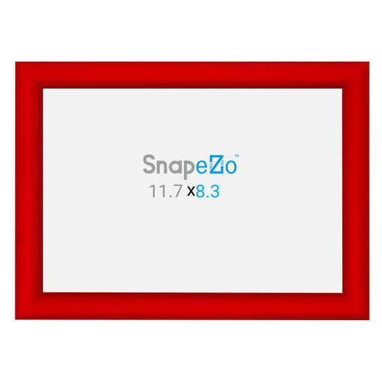 SnapeZo® A4 (29.7 x 21 cm) Red Snap Frame - 25MM Profile