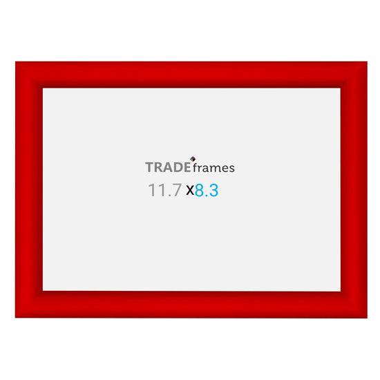 A4 (29.7 x 21 cm) Red Snap Frame - 25MM Profile