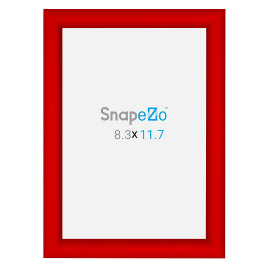 SnapeZo® A4 (29.7 x 21 cm) Red Snap Frame - 25MM Profile