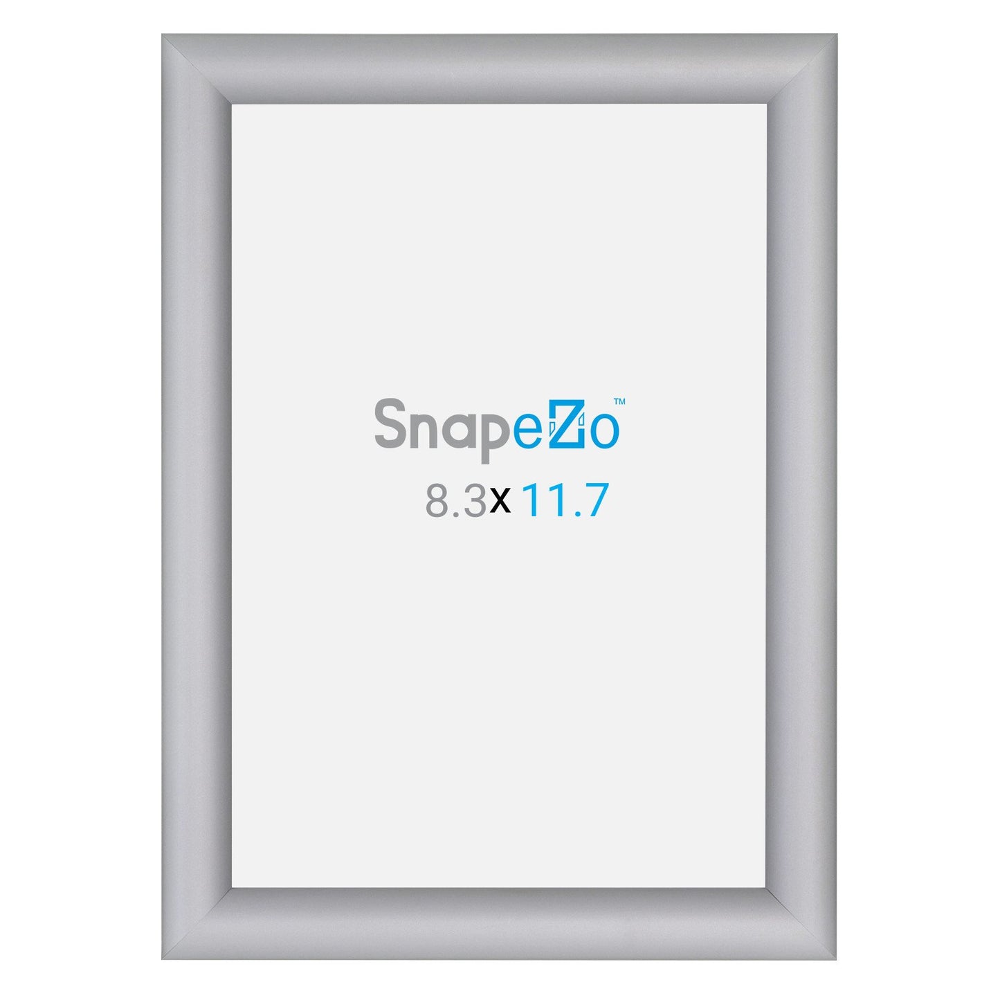 SnapeZo® A4 (29.7 x 21 cm) Silver Snap Frame - 25MM Profile