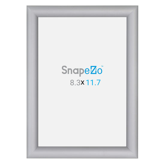 SnapeZo® A4 (29.7 x 21 cm) Silver Snap Frame - 25MM Profile