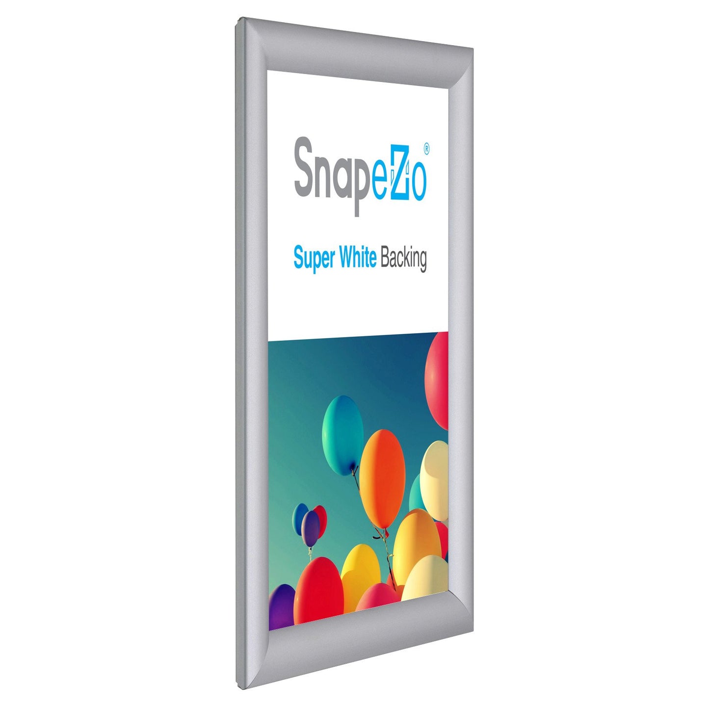 SnapeZo® A4 (29.7 x 21 cm) Silver Snap Frame - 25MM Profile