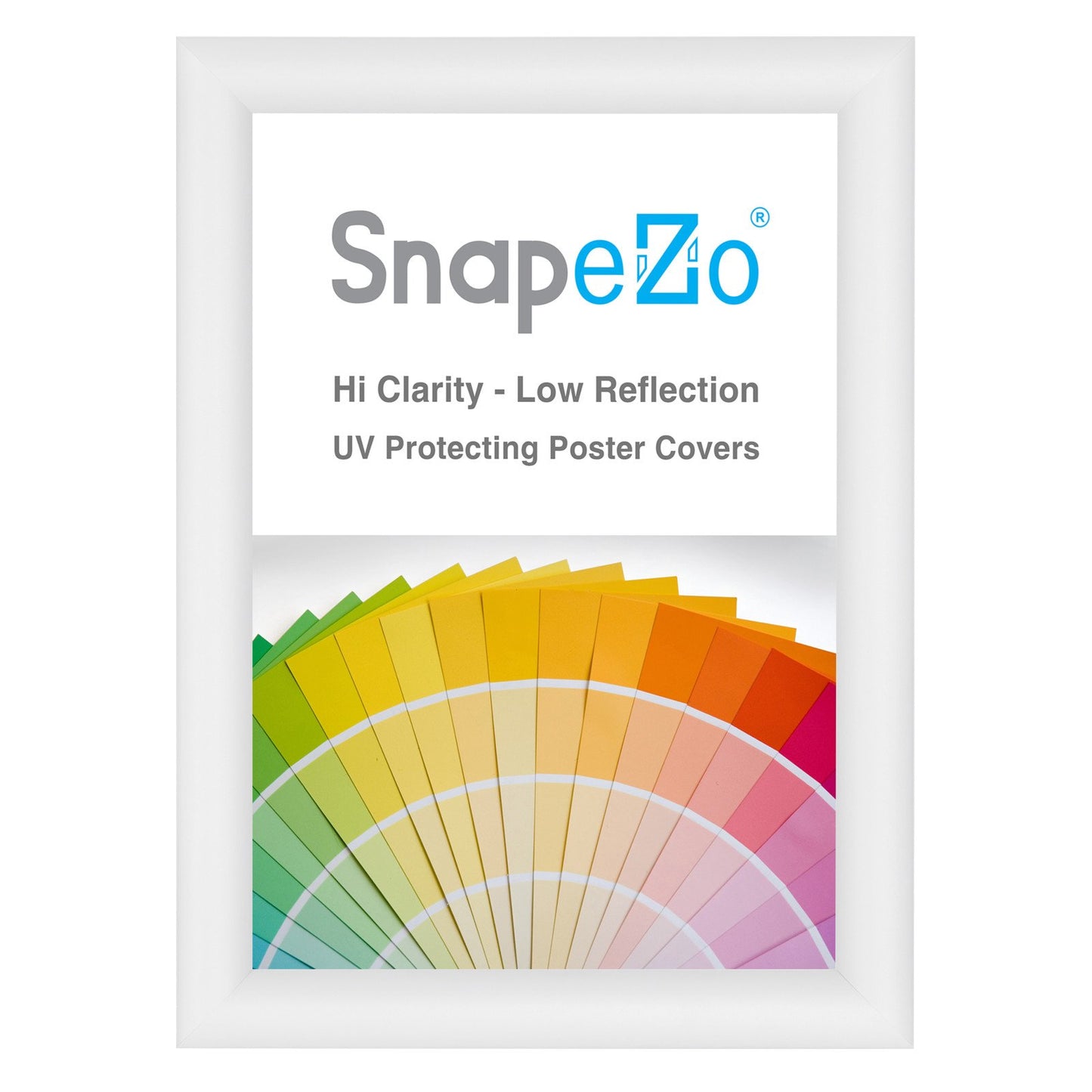 SnapeZo® A4 (29.7 x 21 cm) White Snap Frame - 25MM Profile