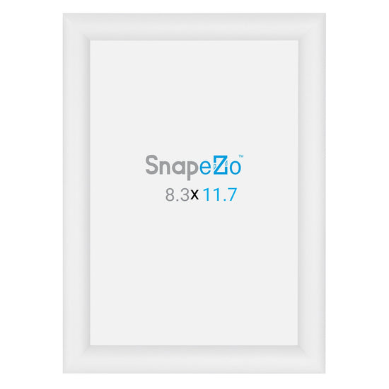 SnapeZo® A4 (29.7 x 21 cm) White Snap Frame - 25MM Profile