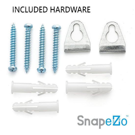 SnapeZo® 21.59 x 27.94 cm White Snap Frame - 30MM Profile