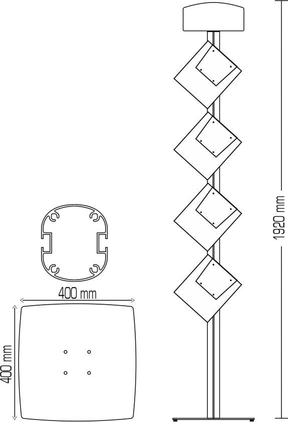 Slanted Leaflet Stand