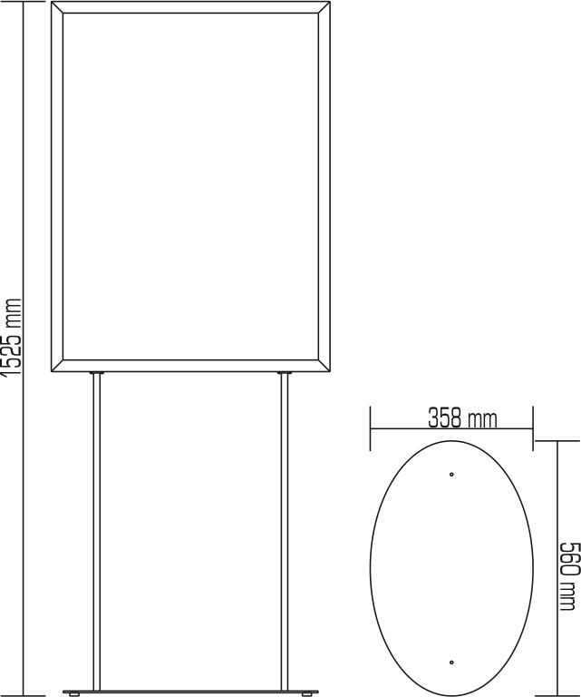 Slide-In Stand - Oval