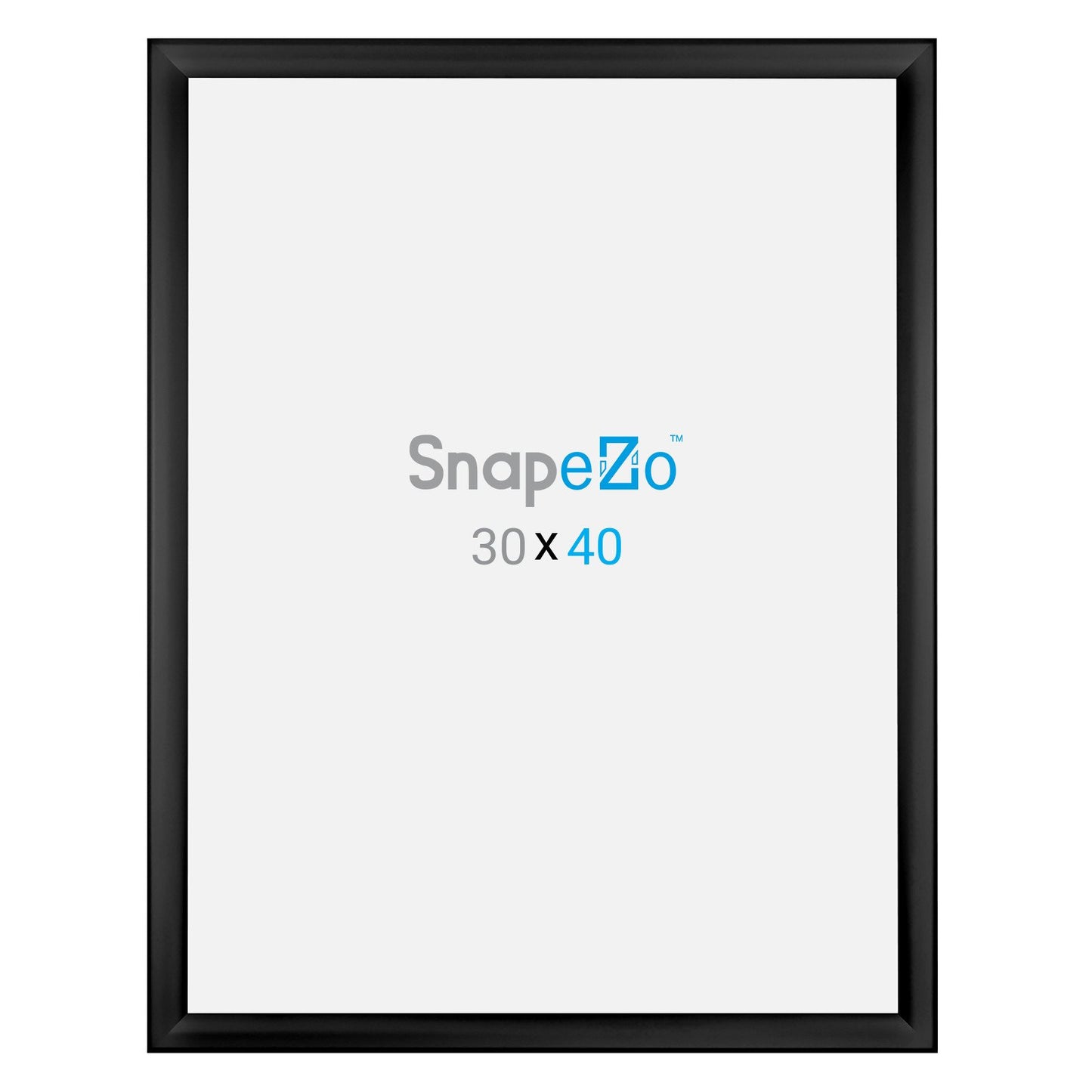 SnapeZo® 76,20 x 101,60 cm Marco a presión negro resistente a la intemperie - Perfil de 35 mm