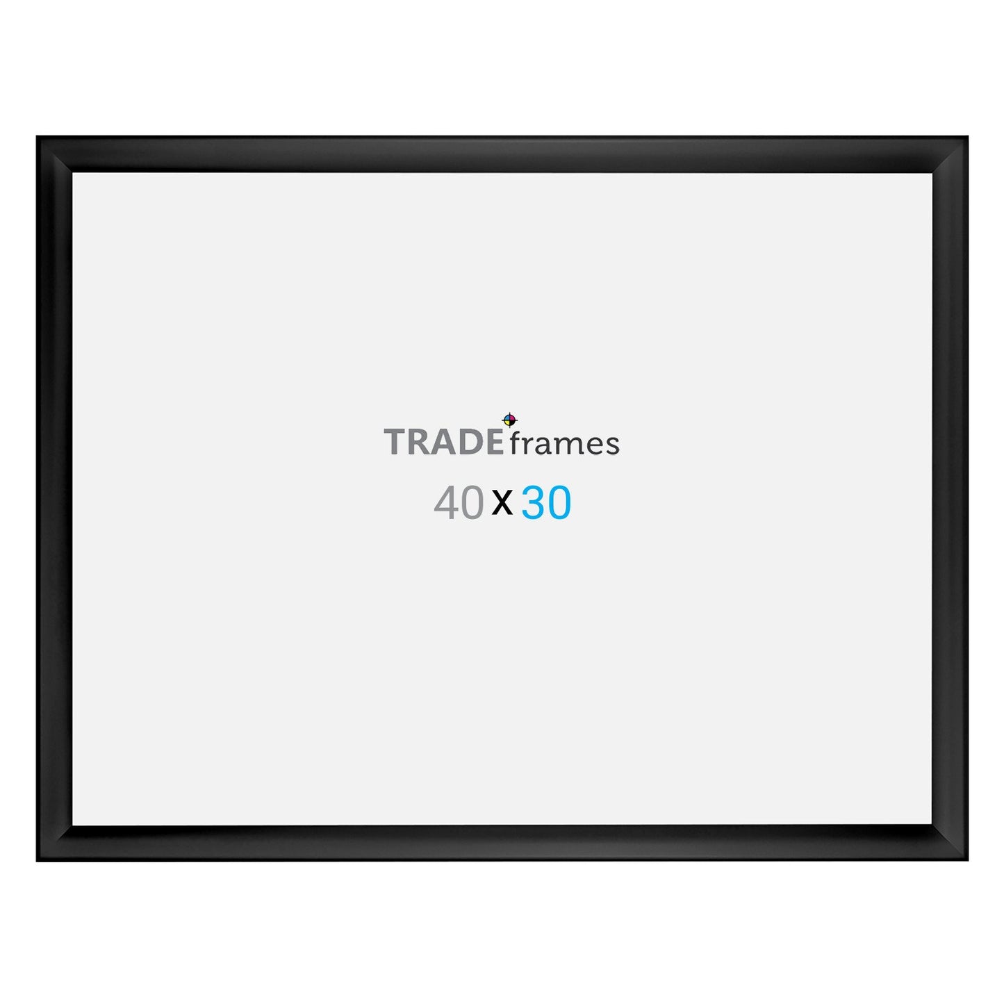 76.20 x 101.60 cm Black Weather Resistant Snap Frame - 35MM Profile