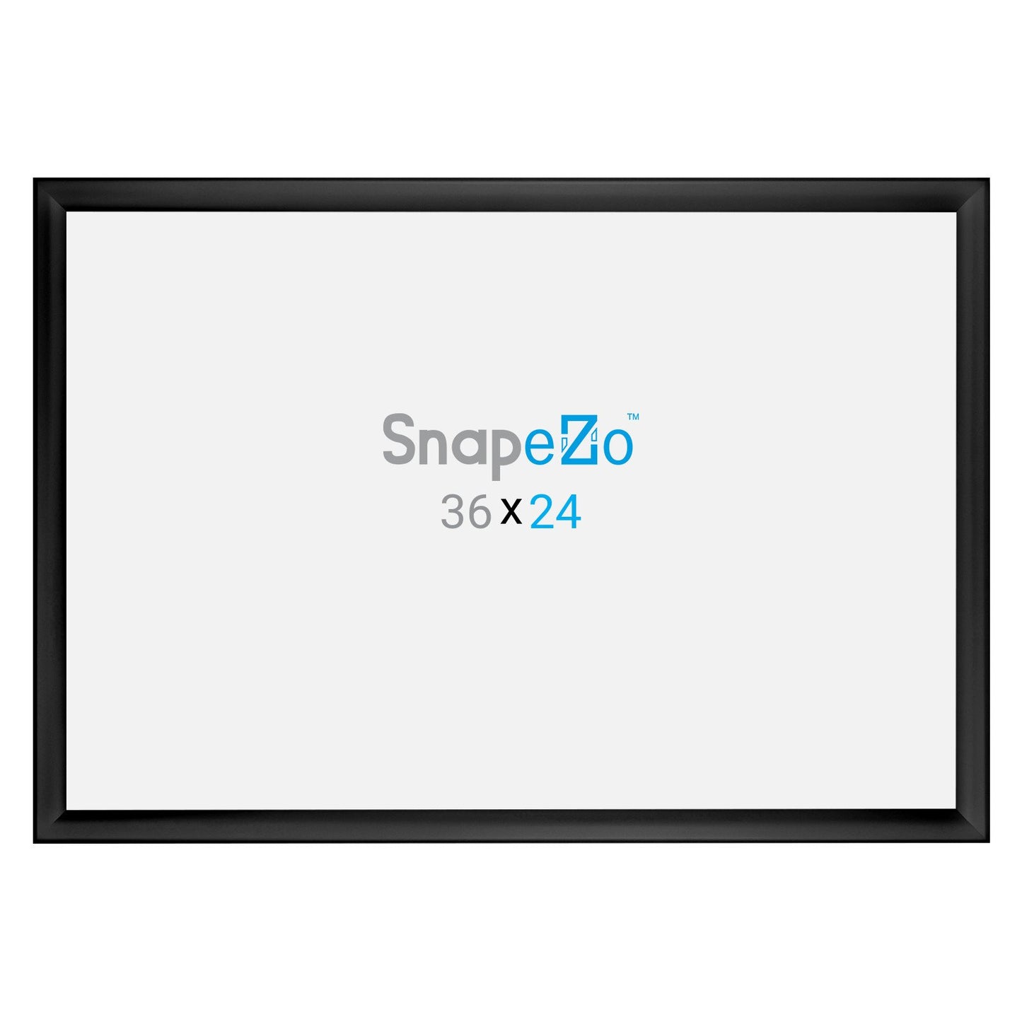 SnapeZo® 60,96 x 91,44 cm Marco a presión negro resistente a la intemperie - Perfil de 35 mm