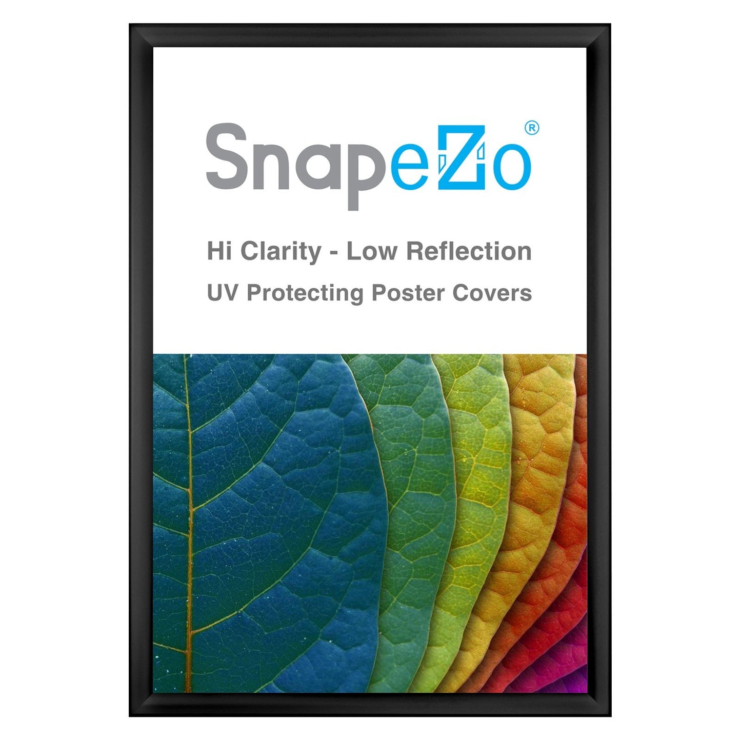 SnapeZo® 60.96 x 91.44 cm Black Weather Resistant Snap Frame - 35MM Profile