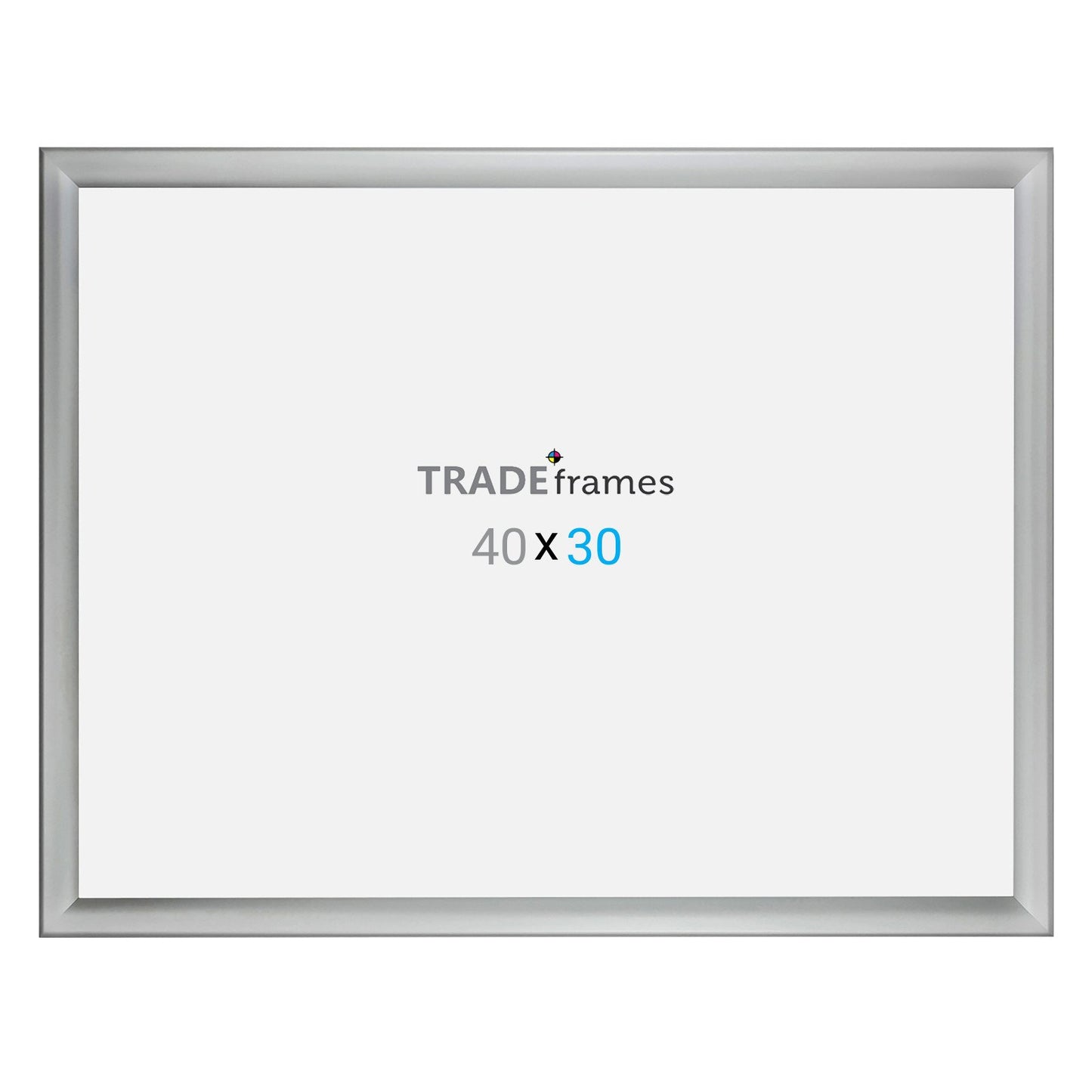 76.20 x 101.60 cm Silver Weather Resistant Snap Frame - 35MM Profile