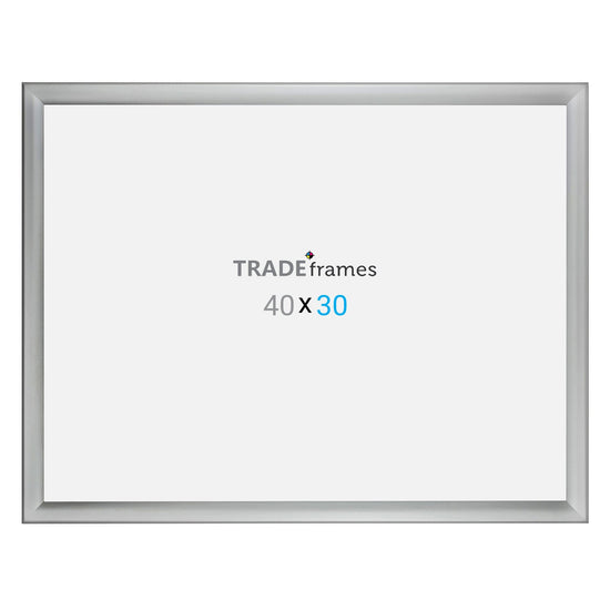 76.20 x 101.60 cm Silver Weather Resistant Snap Frame - 35MM Profile