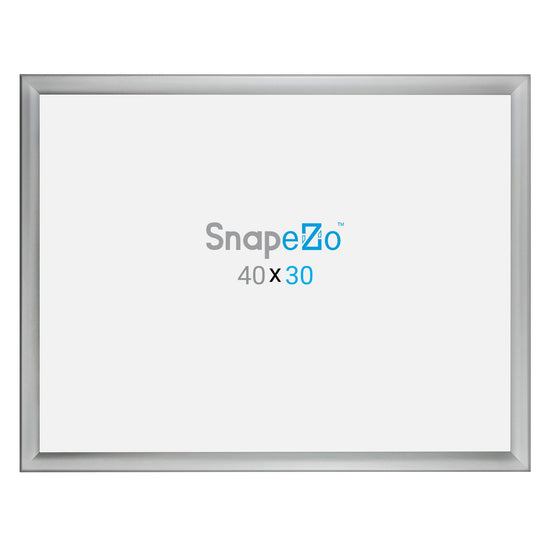 SnapeZo® Marco a presión plateado resistente a la intemperie de 76,20 x 101,60 cm - Perfil de 35 mm