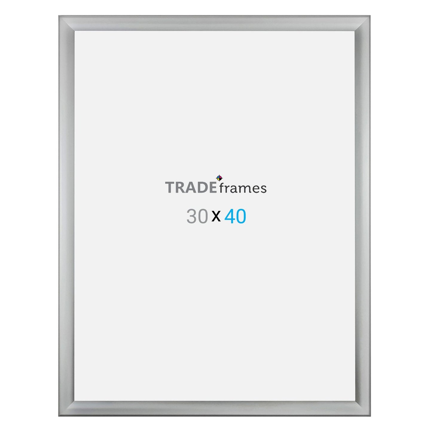 76.20 x 101.60 cm Silver Weather Resistant Snap Frame - 35MM Profile