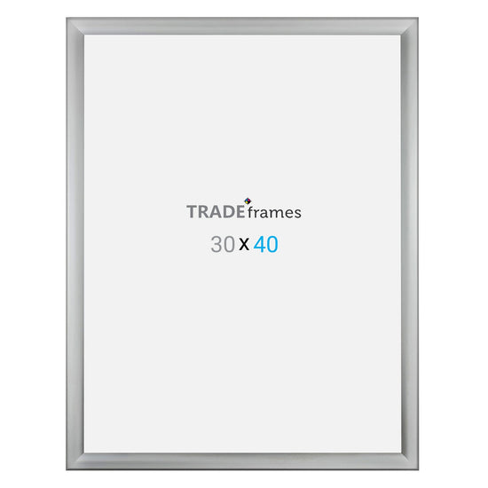 76.20 x 101.60 cm Silver Weather Resistant Snap Frame - 35MM Profile