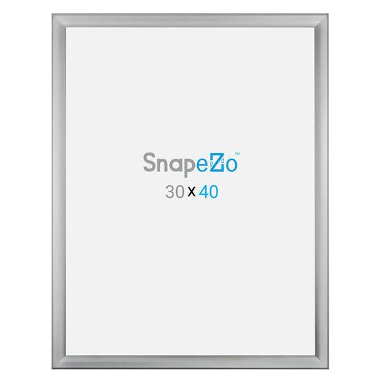 SnapeZo® 76.20 x 101.60 cm Silver Weather Resistant Snap Frame - 35MM Profile