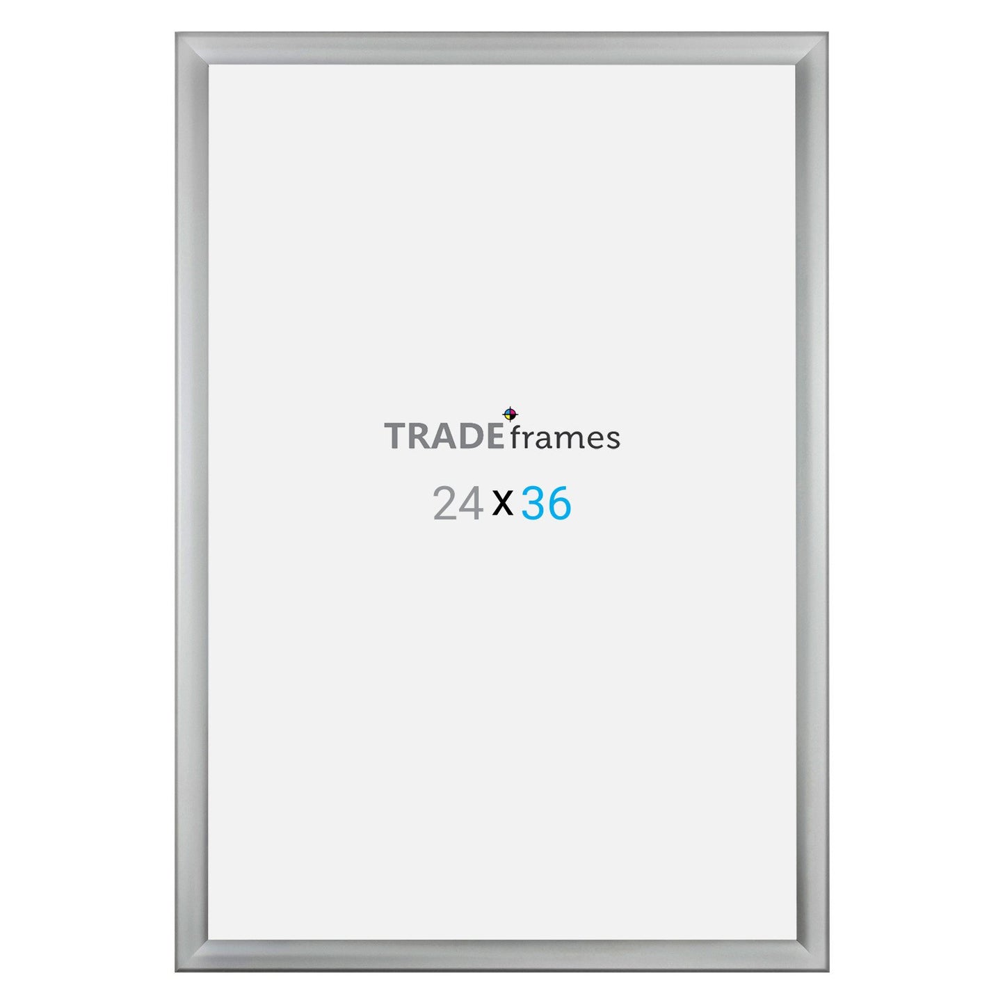 60.96 x 91.44 cm Silver Weather Resistant Snap Frame - 35MM Profile