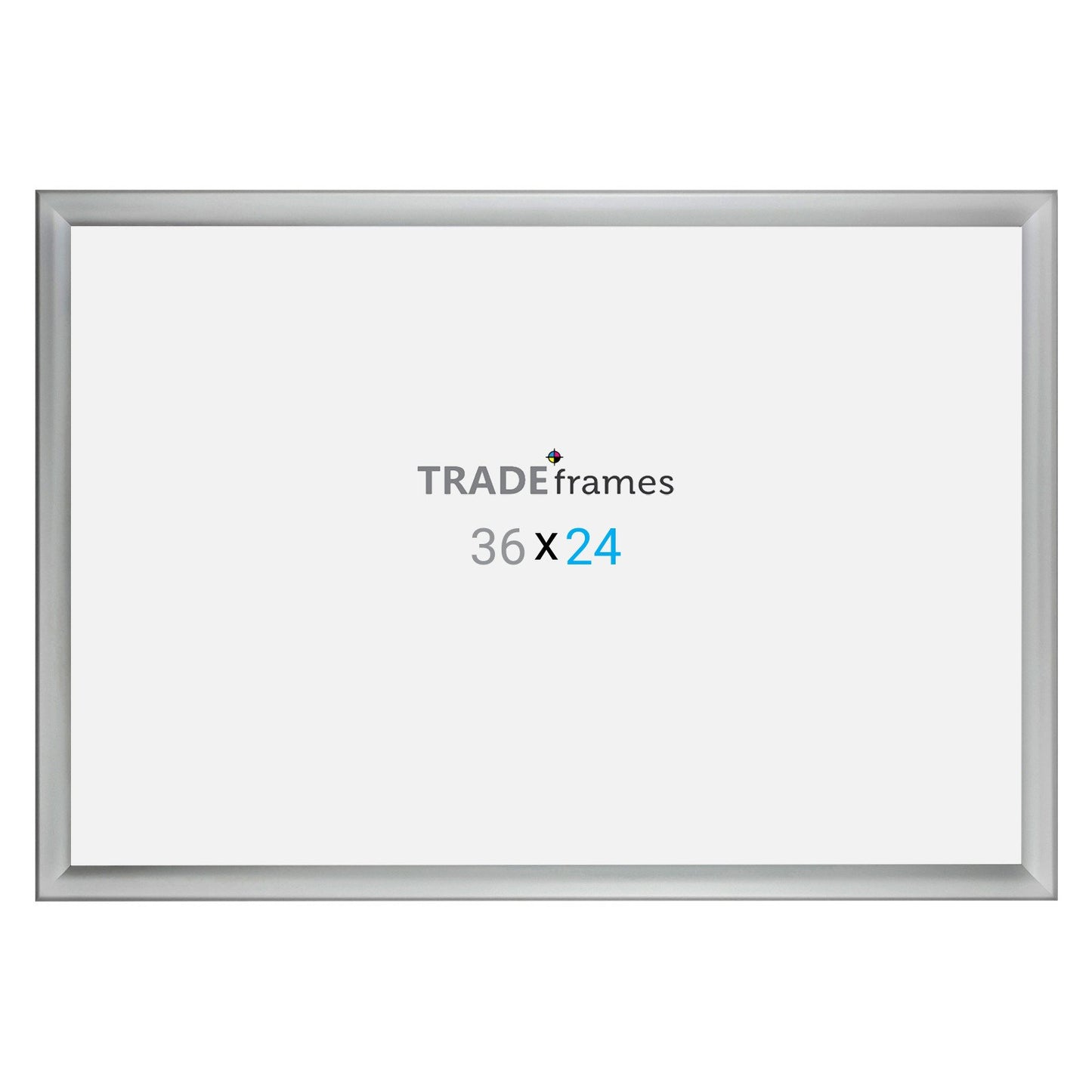 60.96 x 91.44 cm Silver Weather Resistant Snap Frame - 35MM Profile