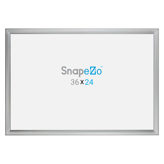 SnapeZo® Marco a presión plateado resistente a la intemperie de 60,96 x 91,44 cm - Perfil de 35 mm