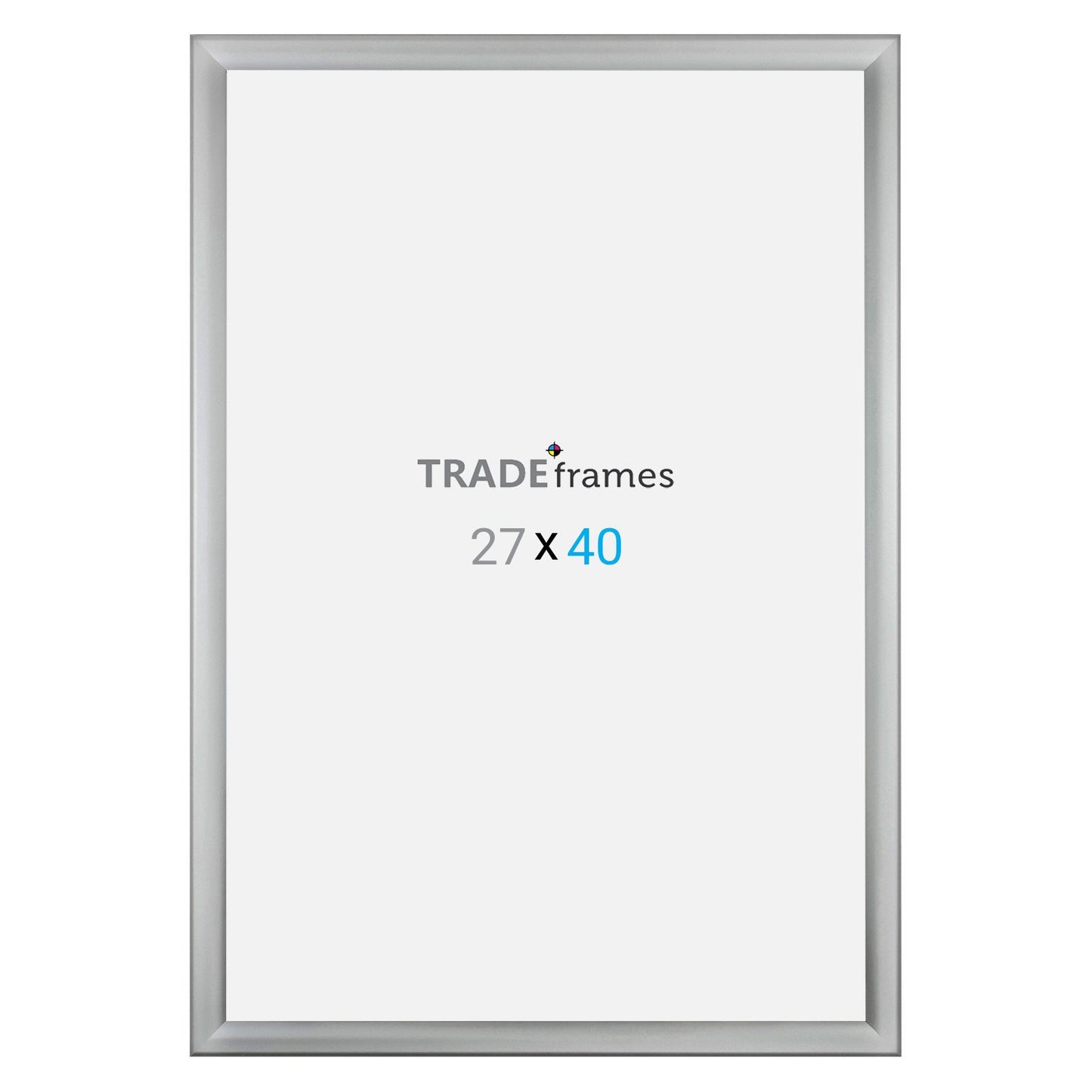 68.58 x 101.60 cm Silver Weather Resistant Snap Frame - 35MM Profile