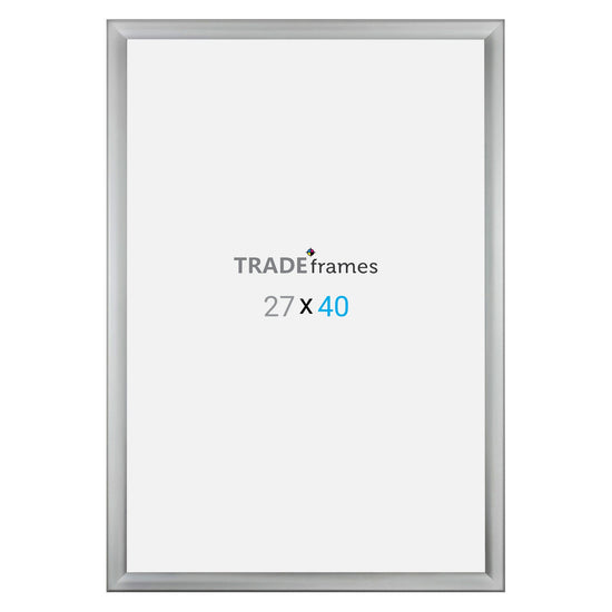 68.58 x 101.60 cm Silver Weather Resistant Snap Frame - 35MM Profile