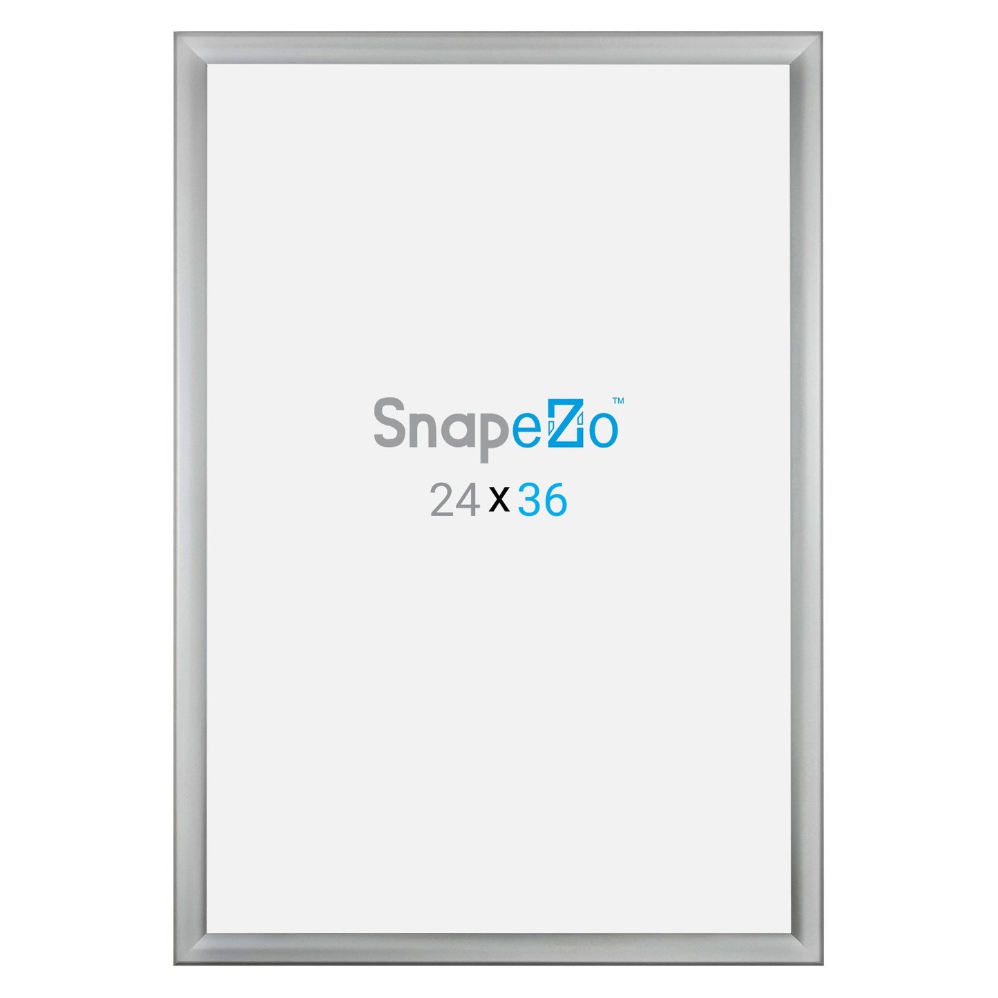 SnapeZo® 60.96 x 91.44 cm Silver Weather Resistant Snap Frame - 35MM Profile