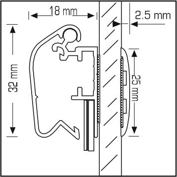 32 mm Window Frame